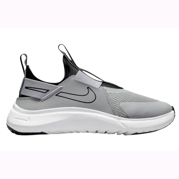 Nike Kid's Flex Plus (GS) Light Smoke Grey/ Black White Sneakers - Picture 1 of 16